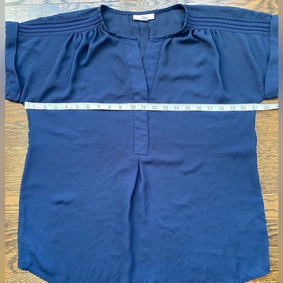 Charter Club Split Neck Blouse - Size Small - Picture 7 of 9